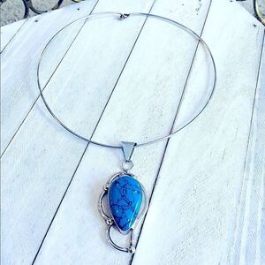 Turquoise pendant 925